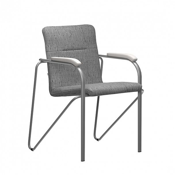 Стул Самба, Montana 283, каркас-серебро, подлокотники-белёный дуб - Вид 2