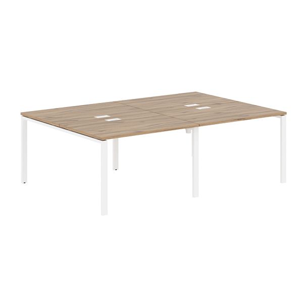 Стол 4-х местный EUWST 2316 Дуб Денвер светлый/Белый 2326х1606х750 EDIS - Вид 1