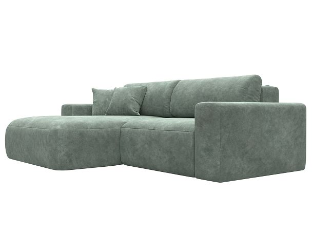Диван угловой Лига-036 НПБ Классик левый угол Велюр зеленый - Вид 3