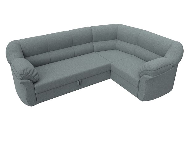Диван угловой Карнелла правый угол Рогожка серый - Вид 5