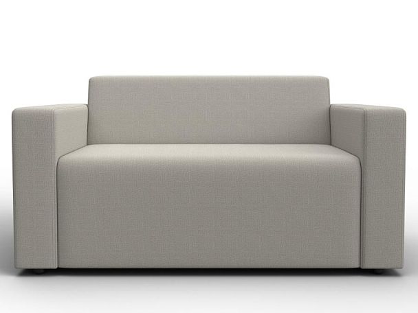 Диван прямой Лига-093 Рогожка бежевый - Вид 2