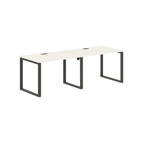 Стол 2-х местный EQWST 2380 Ясень Траун/Мокко 2326х800х750 EDIS - Вид 1