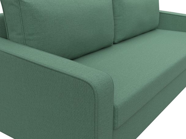 Диван прямой Лига-009 Рогожка зеленый - Вид 4