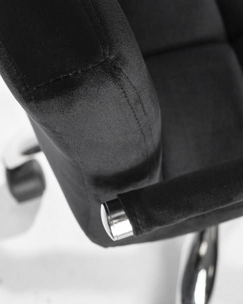 Офисное кресло для персонала DOBRIN TERRY (черный велюр (MJ9-101)) - Вид 9