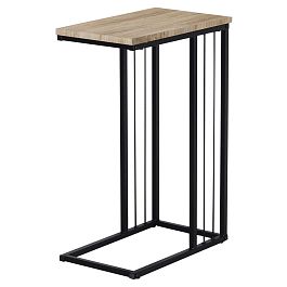 Стол журнальный на металлокаркасе BRABIX LOFT CT-002, 450х250х630 мм, цвет дуб натуральный, 641862 - Фото предпросмотра