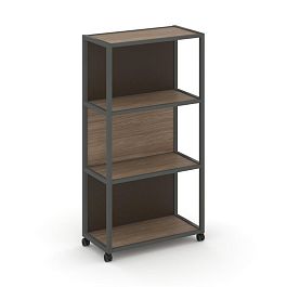 Shelf Mobile Стеллаж 4 уровня 1 секция VR.LT-STK-404.08 Дуб Аризона/Металл Антрацит/W-25 800*400*1523 - Фото предпросмотра
