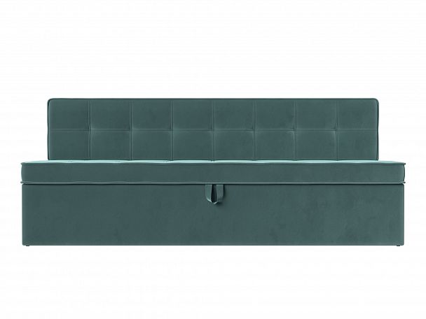 Кухонный диван Техас (полностью велюр бирюзовый) - Вид 2