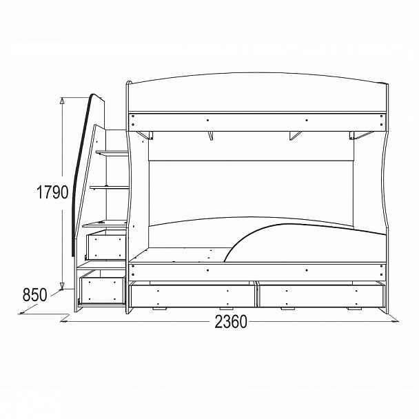 Кровать "Омега 15" - Вид 2