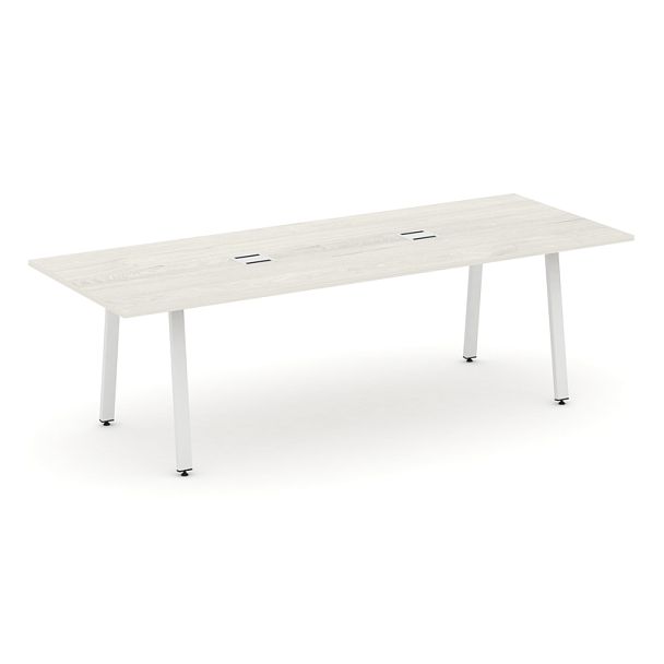 Style Project Direct Direct Стол переговорный SN-6A.SPRG-258 Дуб Наварра/Металл Белый 2580*980*750 - Вид 1