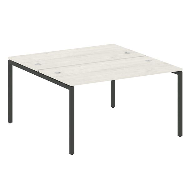 Metal System Quattro Р. ст. на П-образном м/к 40БП.РАС-СП-2.3 Дуб наварра/Антрацит металл 1400*1475*750 - Вид 1