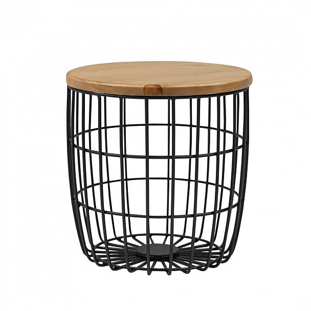 Столик в виде корзины Tavolino, старинный орех - Вид 2