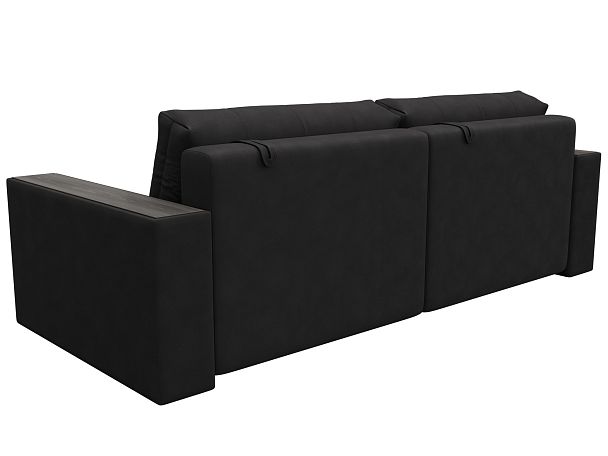 Диван прямой с декором Лига-049 НПБ Замша коричневый - Вид 5