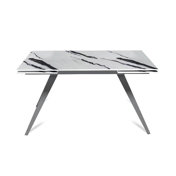 Стол раскладной Asti (140+40+40), керамика глянцевая Panda White - Вид 2