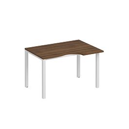 Стол эргономичный правый на металлокаркасе КФ Комфорт КФ К.Б1 1136 ОФ французский орех / белый - Фото предпросмотра