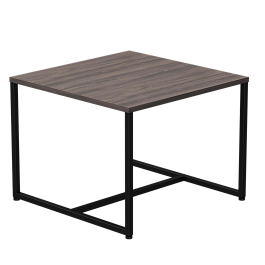 Стол журнальный Everprof EVO 604х604х460 Дуб Пасадена/Черный - Фото предпросмотра