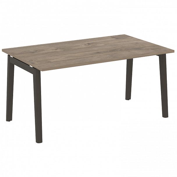 Стол переговорный (1 столешница) "Onix wood" OW.PRG-1.4 тиквуд темный/дуб темный - Вид 1