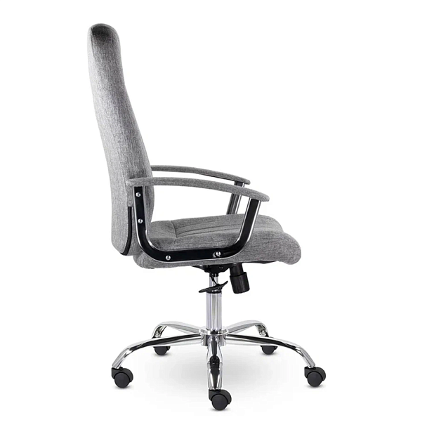 Кресло офисное "Бостон", CH-277, хром, ткань, серый (M-02) - Вид 4