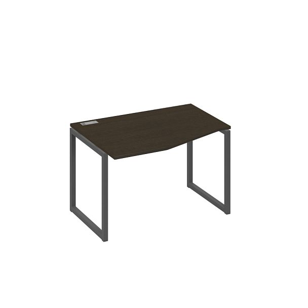 Стол эргономичный левый "Техно" на металлокаркасе QUATTRO A4 А4 Б4 061 БП венге / металлокаркас антрацит - Вид 1