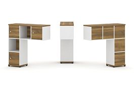 Concept Надставка низкая CN.ONN-002 Сандал Янтарный/Белый Бриллиант/Металл Черный 1099*365*1130 - Фото предпросмотра