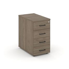 Стайл Проджект Тумба опорная/приставная SN.TOP-003 Вяз Благородный/Черный Ручки 416*800*750 - Фото предпросмотра