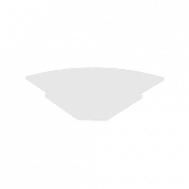 Полка для стойки угловой "Riva" А.РС-5.1 белый - Вид 1