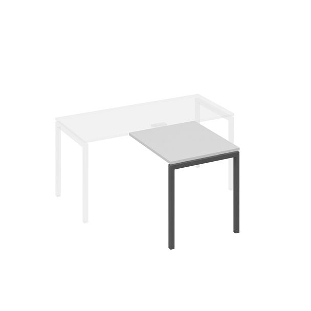 Брифинг-приставка на металлокаркасе DUE A4 А4 Б2 073 БП серый / металлокаркас антрацит - Вид 1