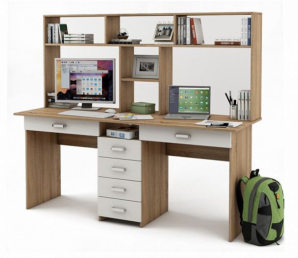 Стол компьютерный Лайт-11Я СН - Вид 1