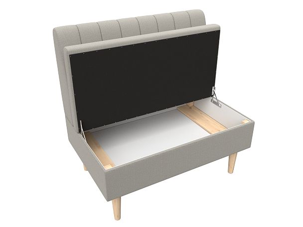 Диван прямой Мини Рогожка бежевый - Вид 7