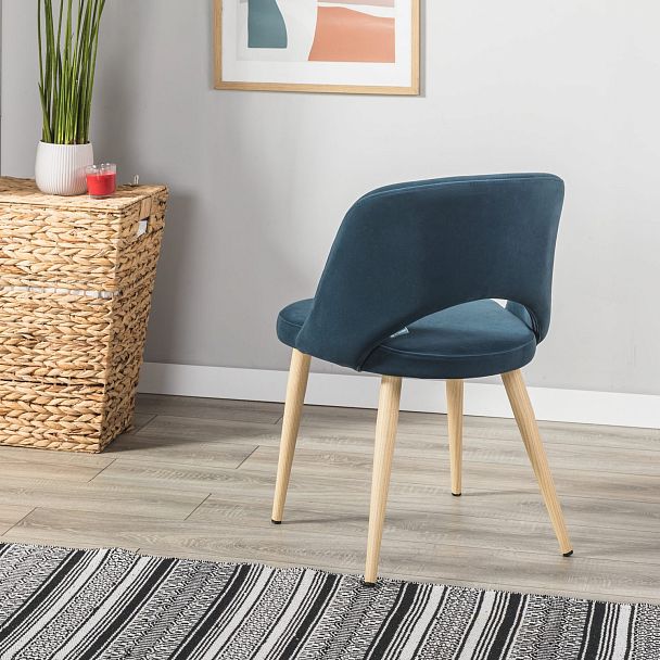 Стул Lars Diag blue/нат.дуб - Вид 12