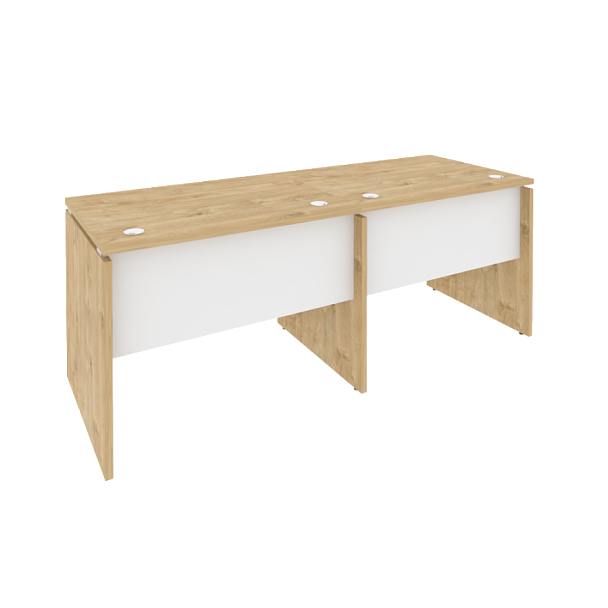 Onix Рабочая станция O.RS-2.1.7 Тиквуд светлый/Белый бриллиант 1960*720*750 - Вид 1