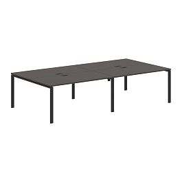 Стол 4-х местный EUWST 3116 Мокко/Черный 3126х1606х750 EDIS - Фото предпросмотра