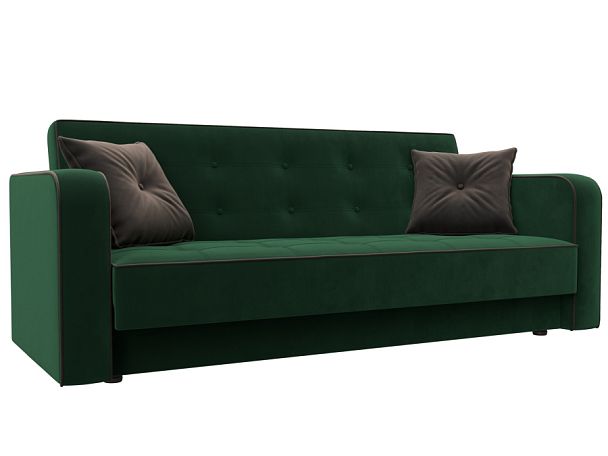 Диван-книжка Тур Велюр зеленый - Вид 1