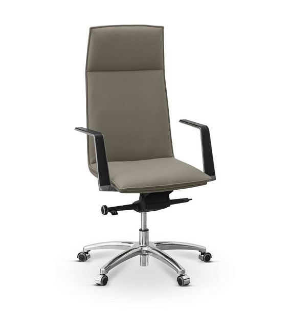 Кресло Соло экокожа экокожа премиум / серо-коричневая CN6 - Вид 1