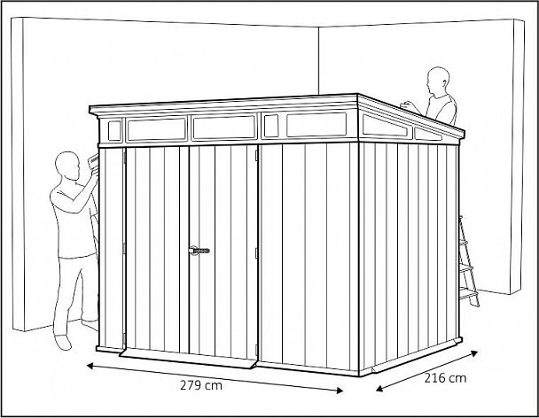 Сарай "ARTISAN 9x7" - Вид 12