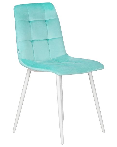 Стул обеденный DOBRIN CHILLY (Мятный Holland 50, основание белое) - Вид 2
