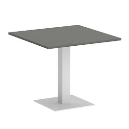 Home Office Стол квадратный VR.SP-5-90.2 Металлик/Белый металл 900*900*750 - Фото предпросмотра