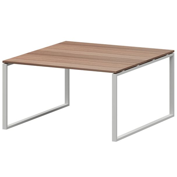 Стол переговорный на металлокаркасе АМП.О-002.123 Темный шимо/Белый 1200x1236x760 Арго-М - Вид 1