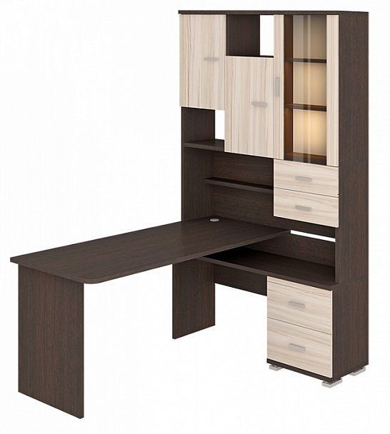 Стол компьютерный Домино СР-620/160 Венге/Карамель правый - Вид 2