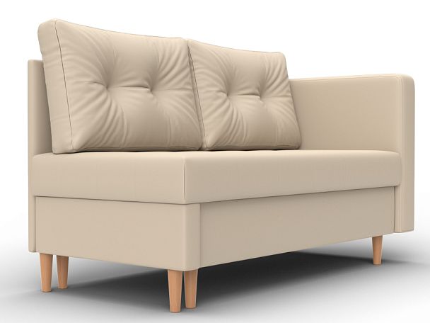 Кушетка Лига-098 Экокожа бежевый - Вид 3