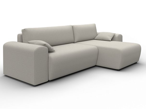 Диван угловой Лига-099 угол универсальный Рогожка бежевый - Вид 3