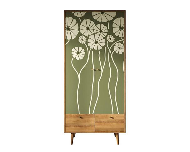 Шкаф двухстворчатый Berber арт BB16/Print_53 - Вид 1