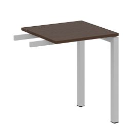 Metal System Quattro Приставной элемент на П-образном м/к 50БП.ПР-1 Венге/Серый металл 600*600*750 - Фото предпросмотра