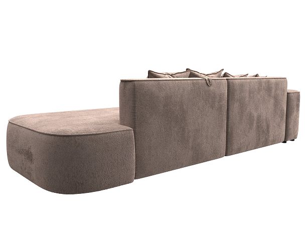Диван угловой Лига-065 угол левый Велюр бежевый - Вид 6