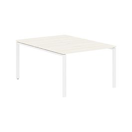 Стол 2-х местный EUWST 1116 Ясень Траун/Белый 1160х1606х750 EDIS - Фото предпросмотра