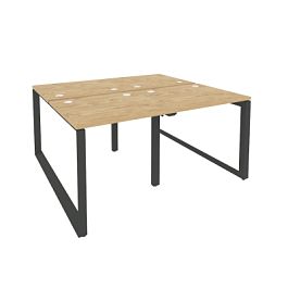 Onix Рабочая станция на О-образном м/к O.MO-D.RS-4.0.7 Тиквуд светлый/Антрацит металл 1560*1475*750 - Фото предпросмотра