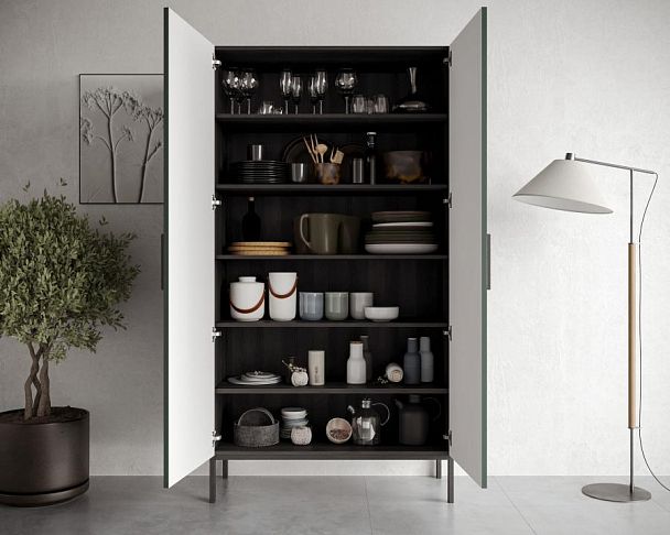 Шкаф двухдверный Nicole арт NEM091G - Вид 3