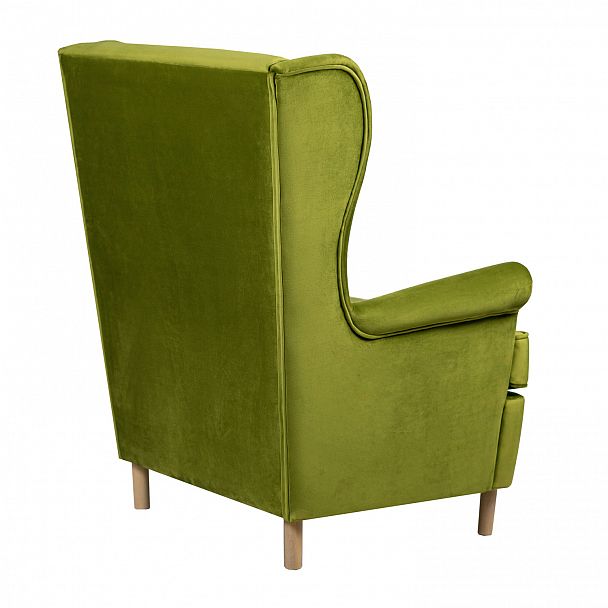 Кресло Дженкс, велюр оливковый - Вид 5