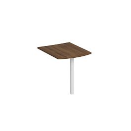 Брифинг-приставка фронтальная с опорой КФ Комфорт КФ К.Б1 1220 ОФ французский орех / белый - Фото предпросмотра