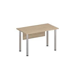 Стол письменный на хромированных опорах МХ с экраном ДСП Формула МХ ФР 1111 вяз светлый - Фото предпросмотра