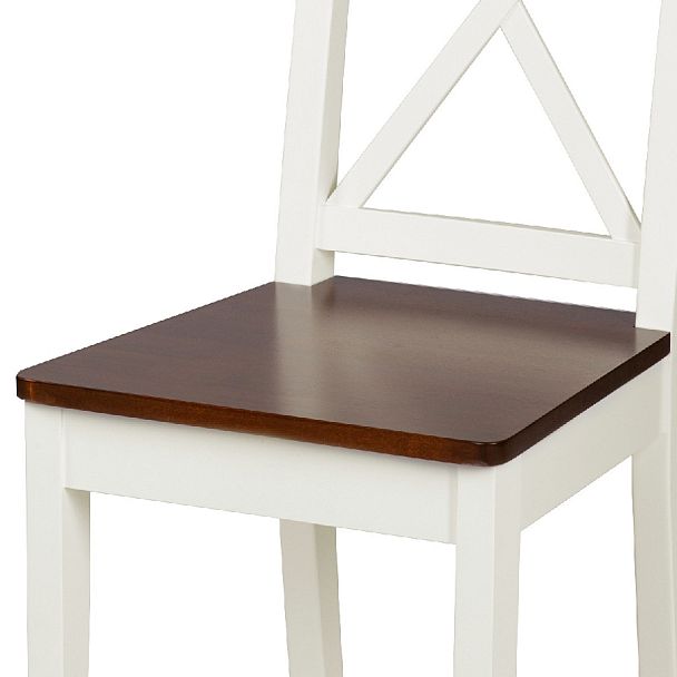 Комплект деревянных стульев с жестким сиденьем Бергольф Слоновая кость/Темный орех, 2 шт. - Вид 10